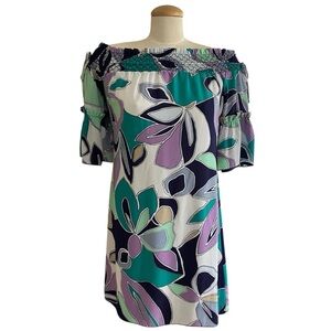 Laundry By Shelli Segal Los Angeles Gorgeous Colourful Dress Size 8